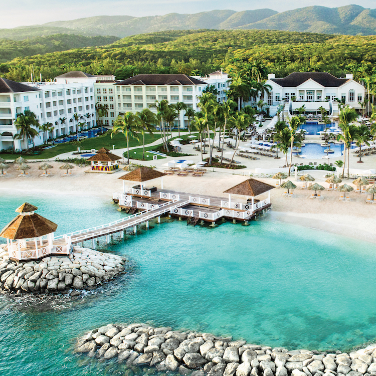 aerial view of hyatt ziva rose hall in jamaica