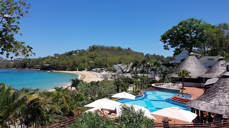 A serene atmosphere of sandals Halycon Beach perfect for getaway couples in st. lucian